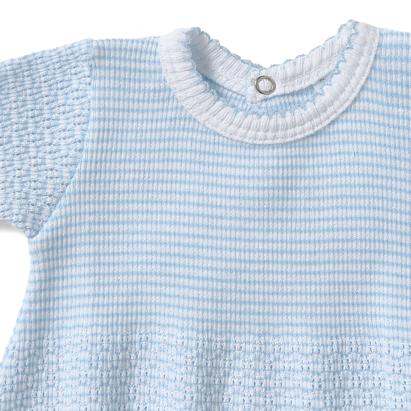 Paty Knit Blue Bubble with Straight Hem
