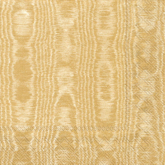 Paper Cocktail Napkins Pack of 20 Moiree gold