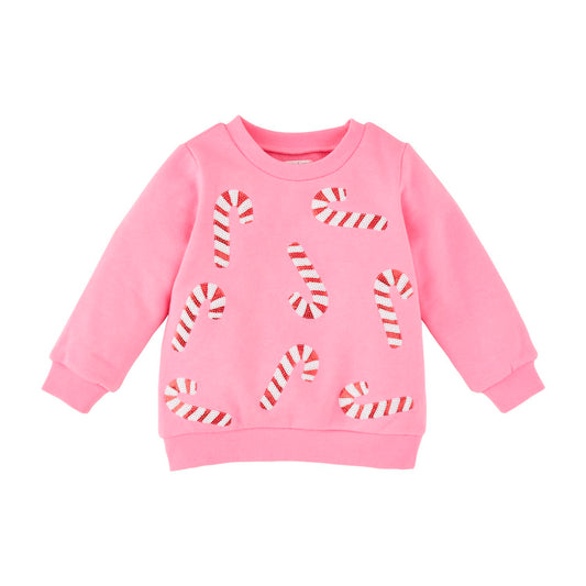 Candy Cane Sequins Toddler Sweatshirt