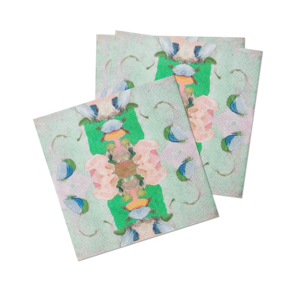 LP Monet's Garden Green Cocktail Napkins