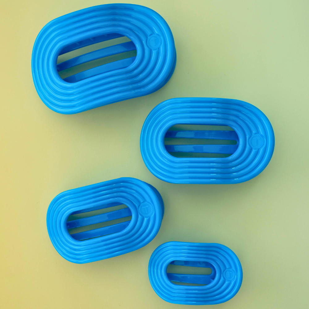 Flat Round Hair Clip | Small | Miami Vice