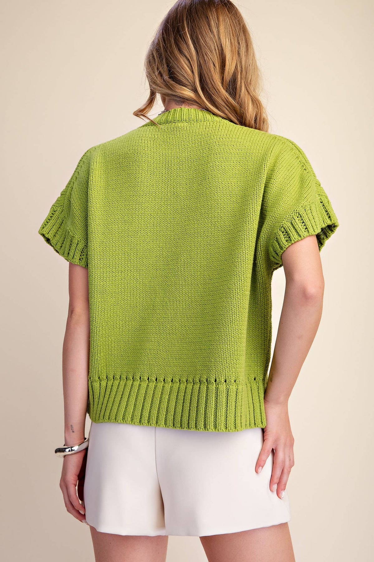 The Sabrina Short-Sleeve Crew-Neck Fall Sweater