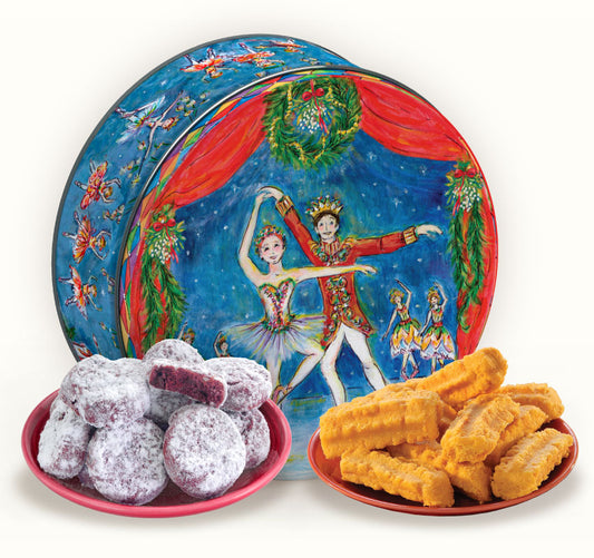 Mississippi Cheese Straw Factory Gail Pittman LE Holiday Gift Tin - Cheese Straws & Red Velvet Cookies
