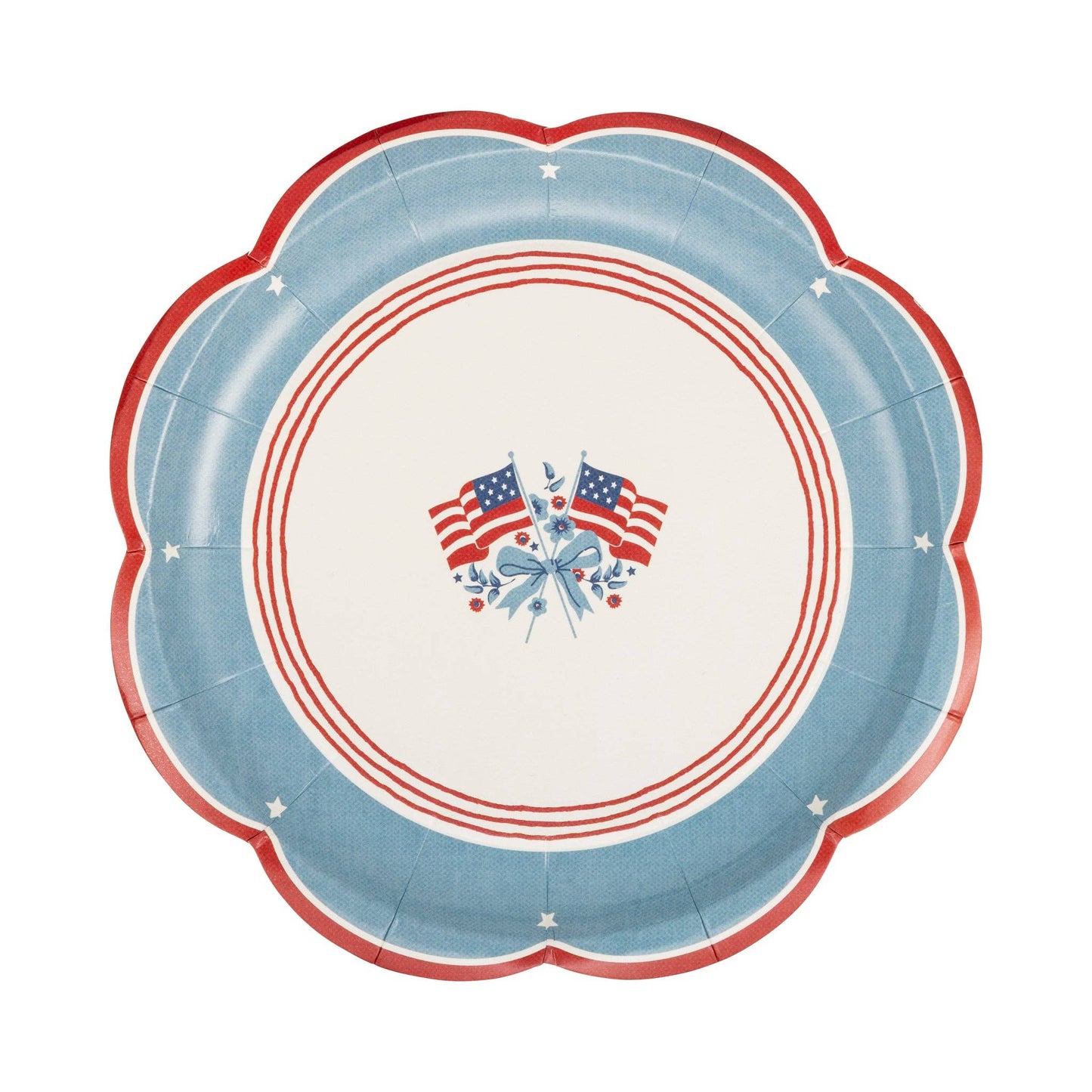 Flag Paper Plate - 8"