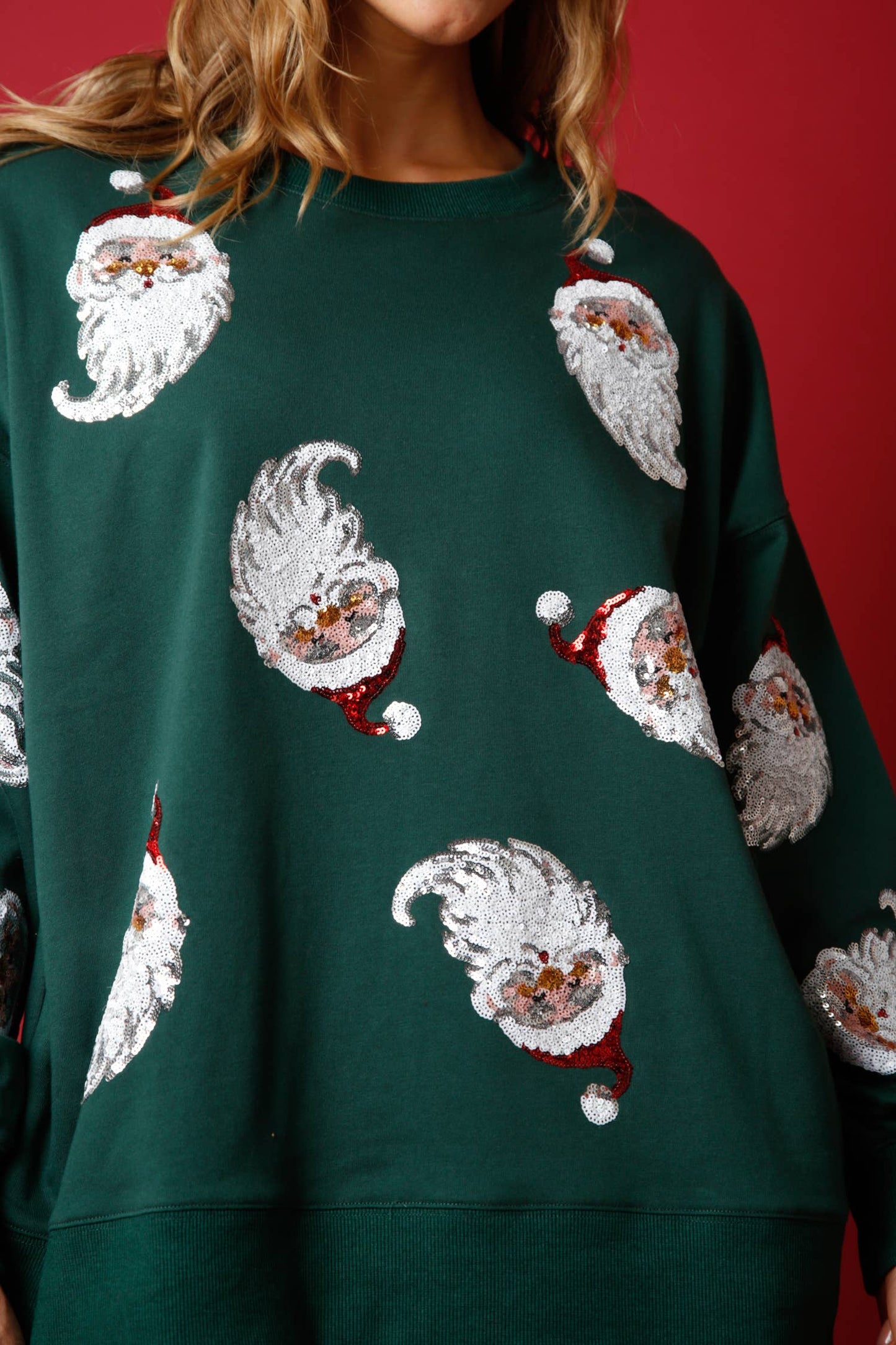 Sequin Santa Sweatshirt