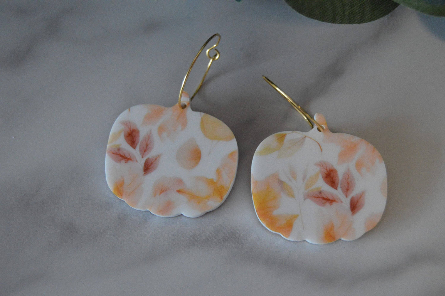 Pumpkin Earrings, Earrings, Fall Earrings, Dangle Earrings