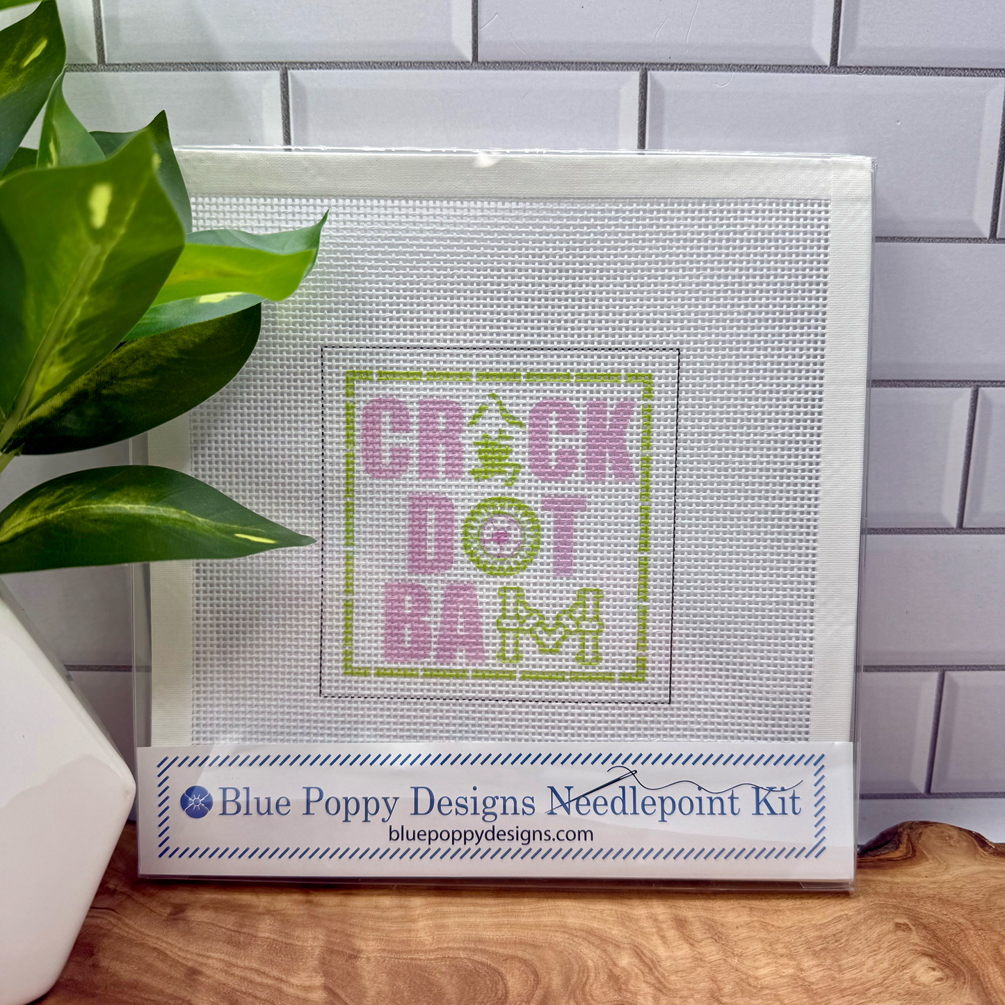 Crack Dot Bam Mahjong Needlepoint Kit