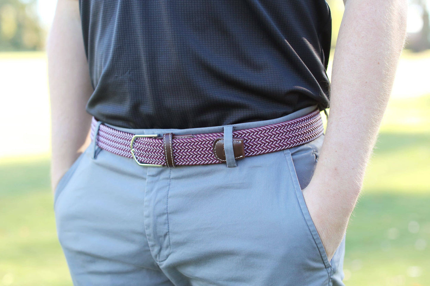 The Biloxi Woven Stretch Belt