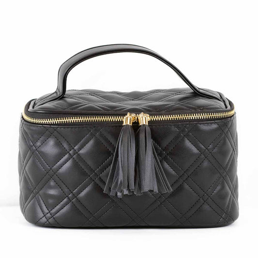 Brighton Quilted Train Case   Black