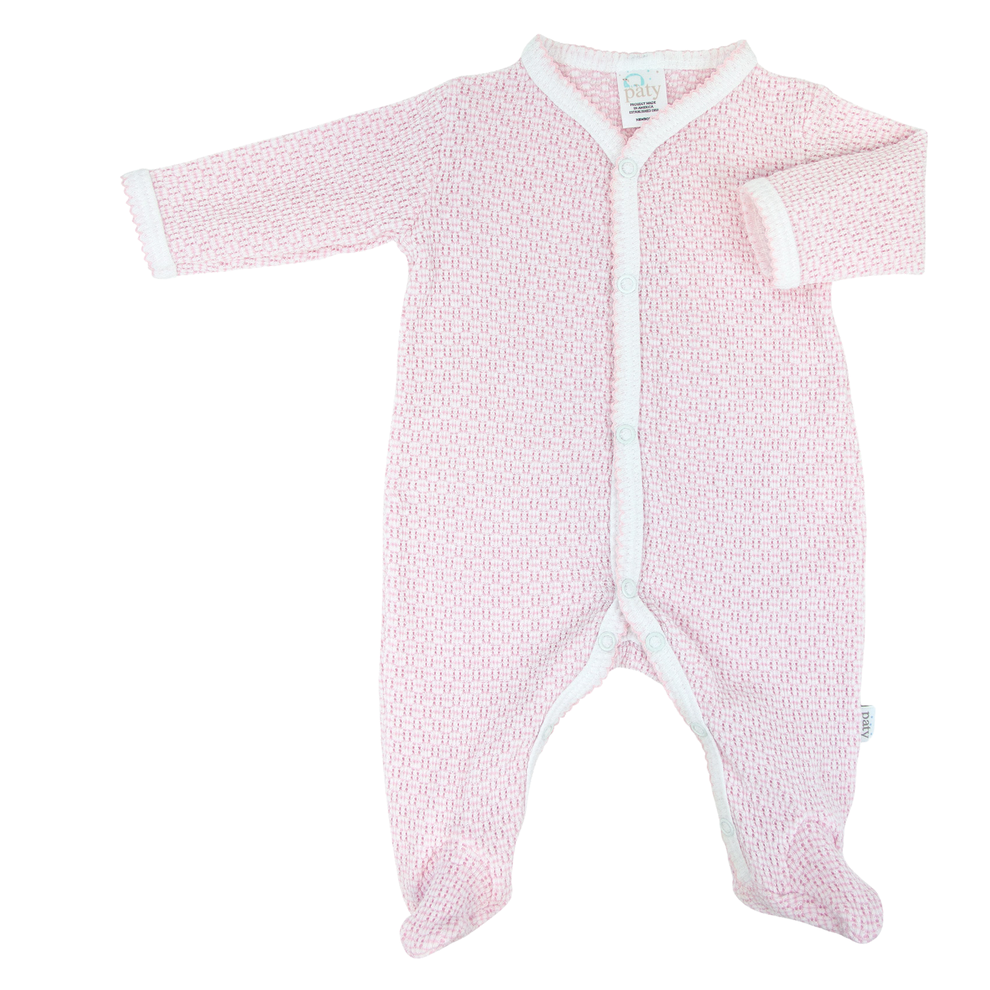 Paty Knit Solid Color Footie ( 2 color choices )