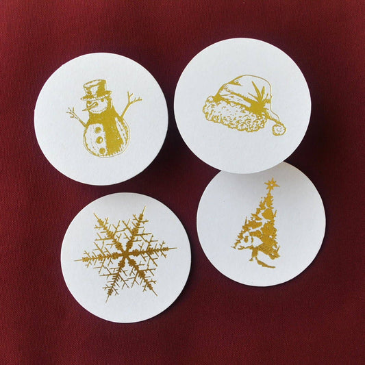 Traditional Christmas Beverage Coasters