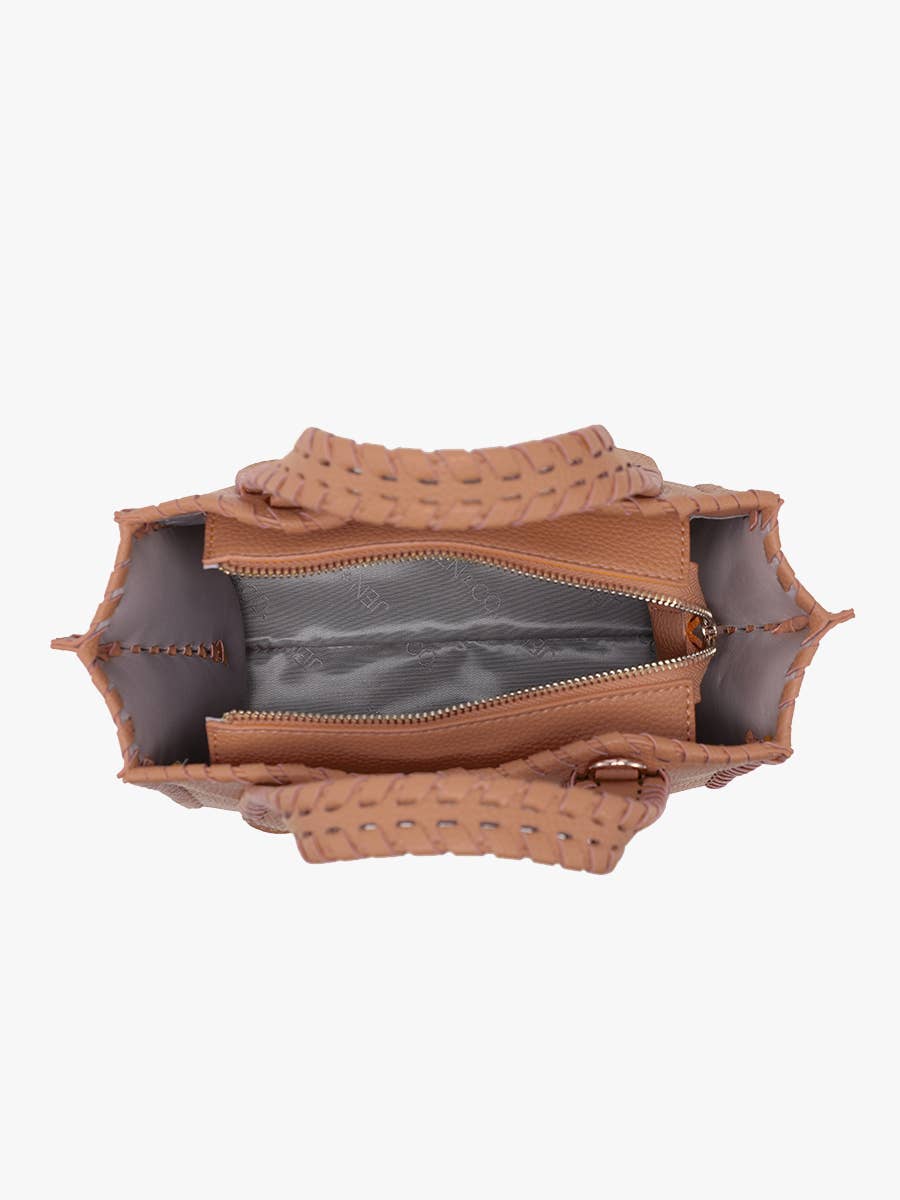 Marla Whipstitch Satchel Bag | M2683