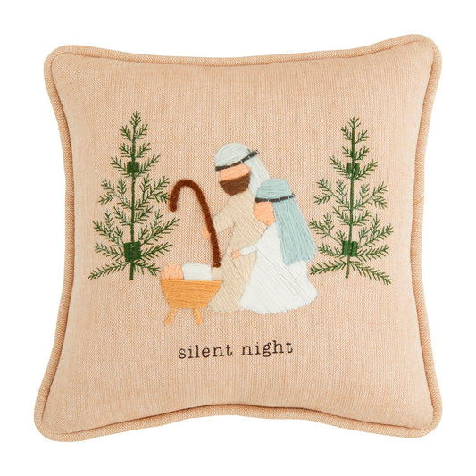 Silent Mini Nativity Pillow