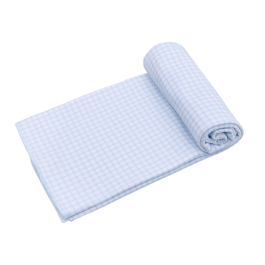 Peek-A-Boo Wishes Swaddle Blanket - Light Blue