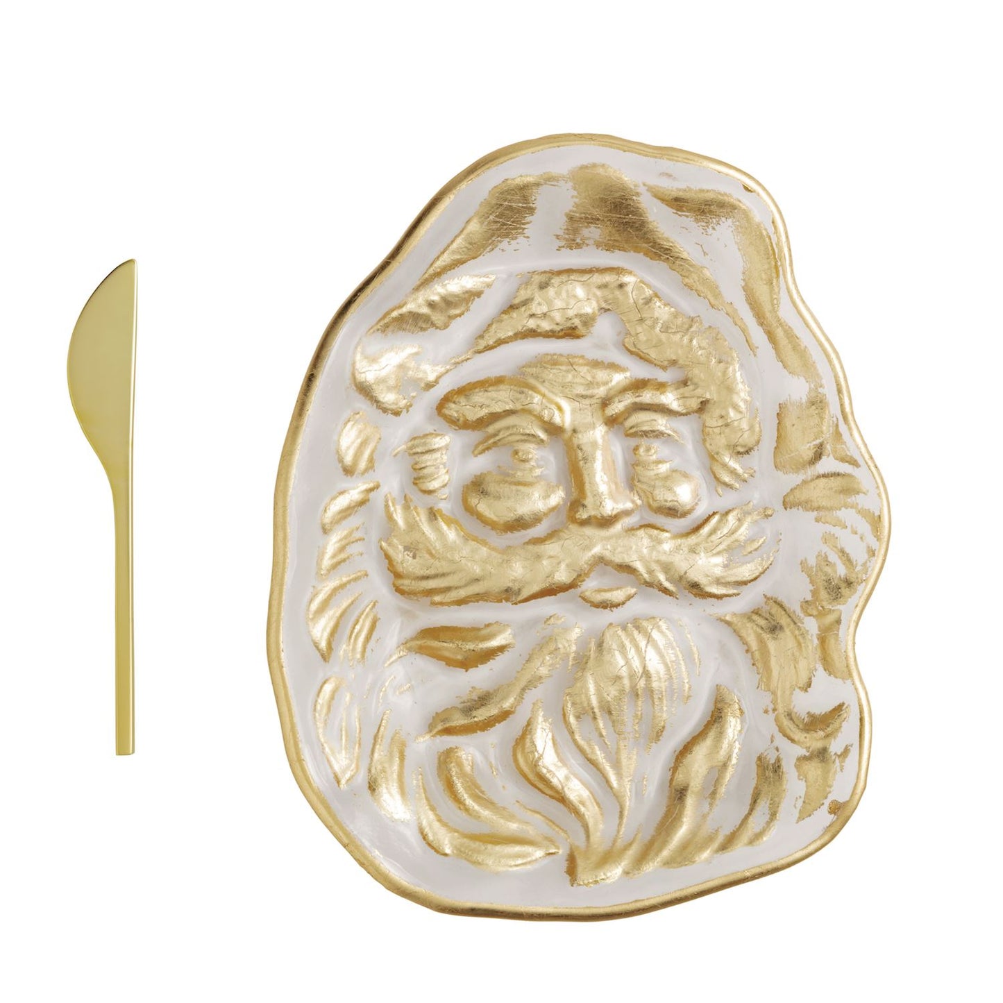 Gold Glass Cheese Set