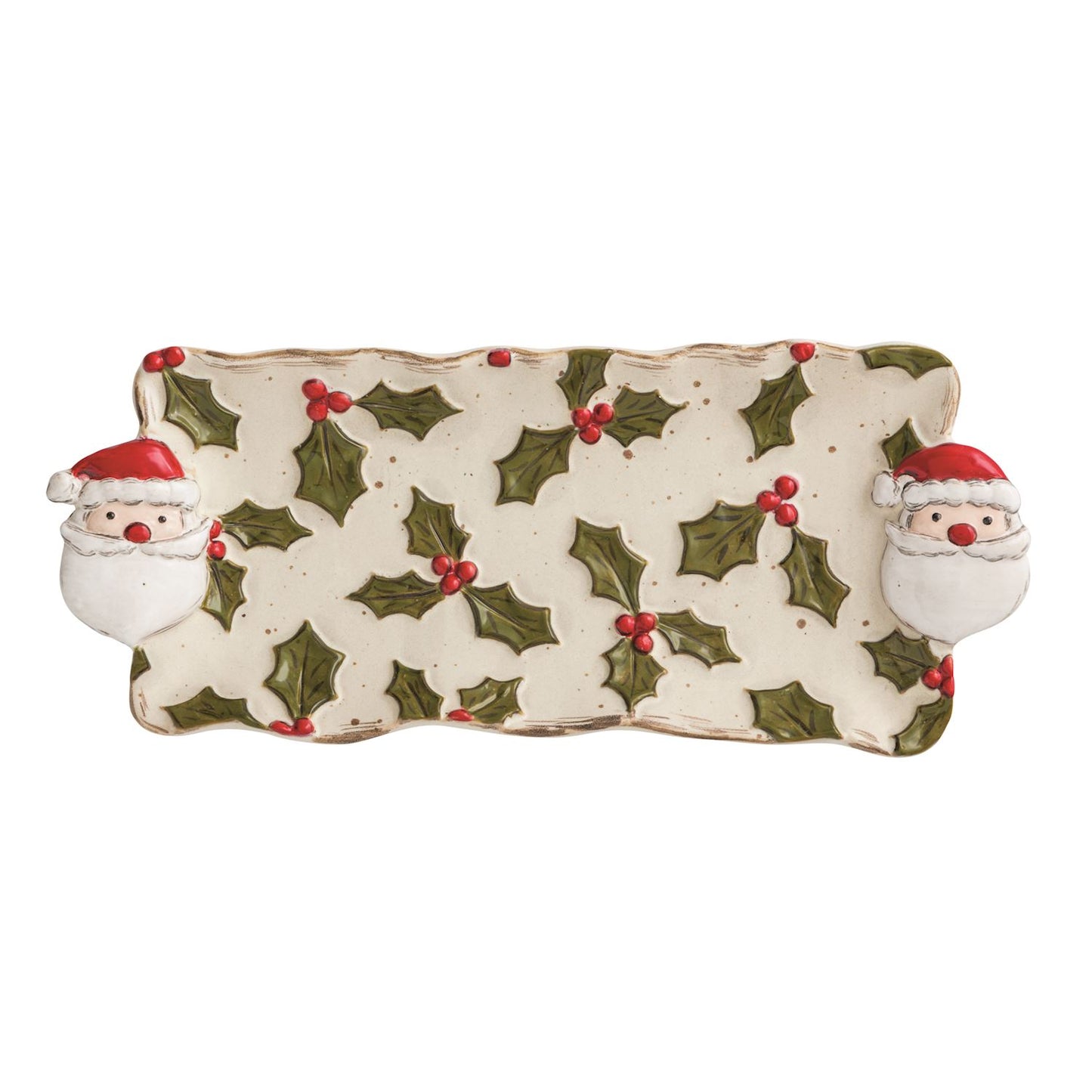 Christmas Holly Everything Dish