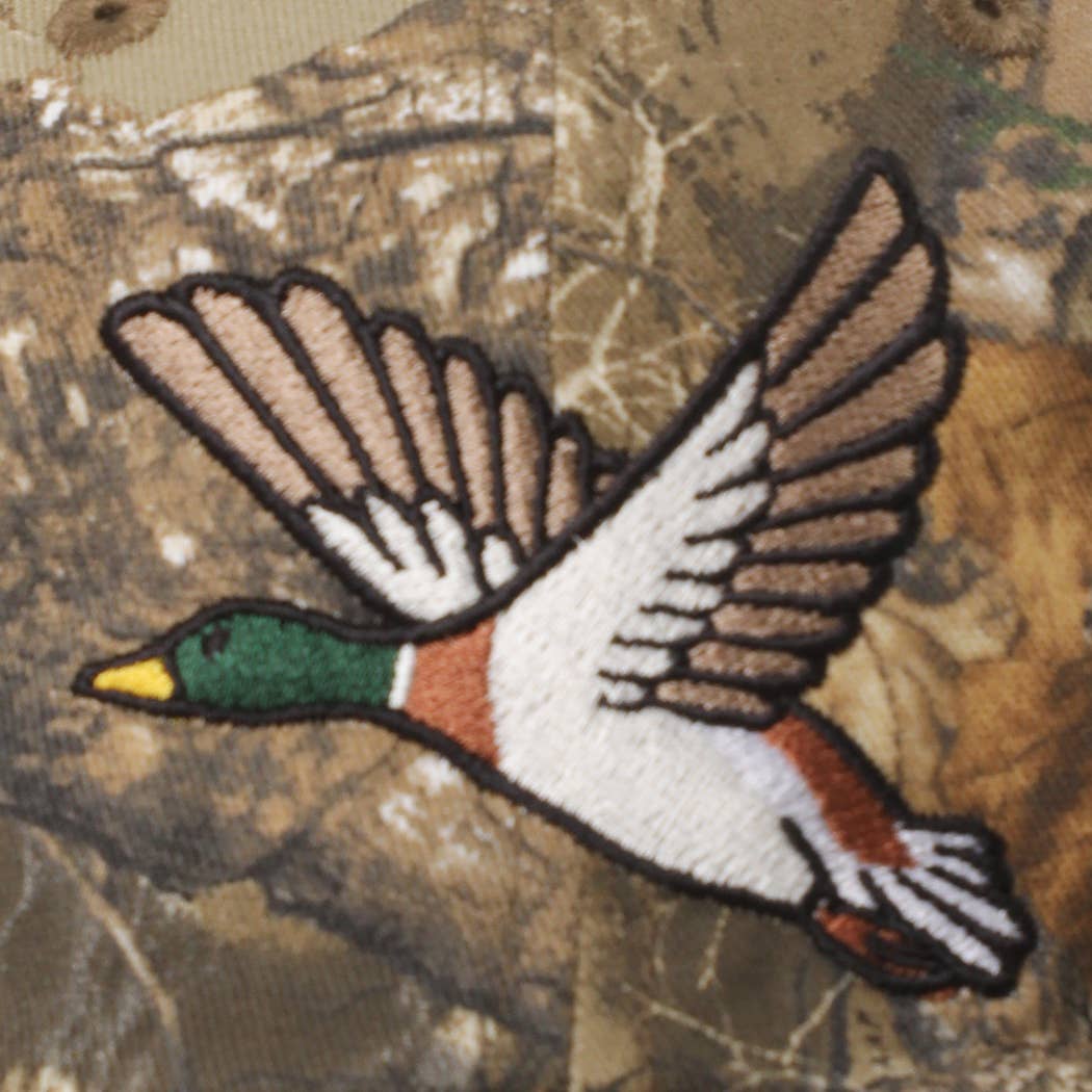 Flying Mallard Camo Embroidered Cap