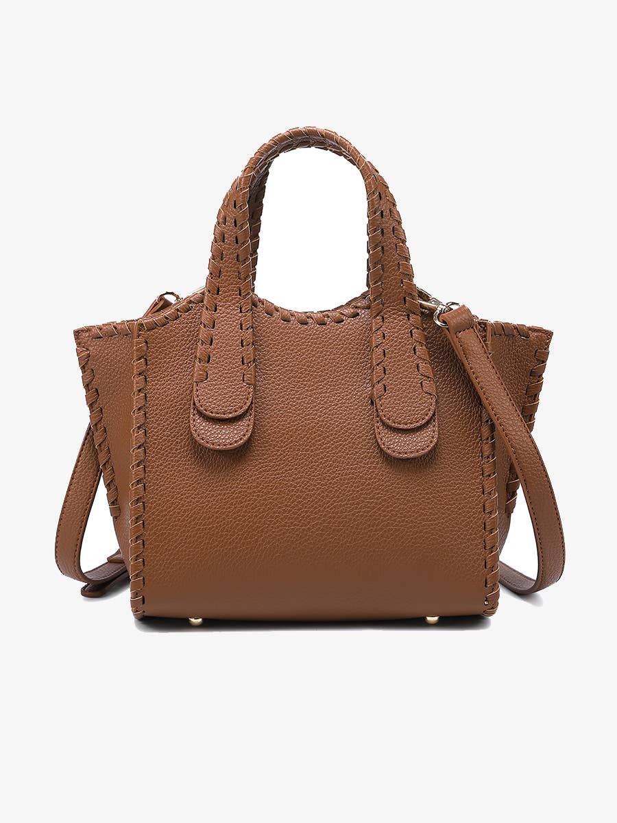 Marla Whipstitch Satchel Bag | M2683