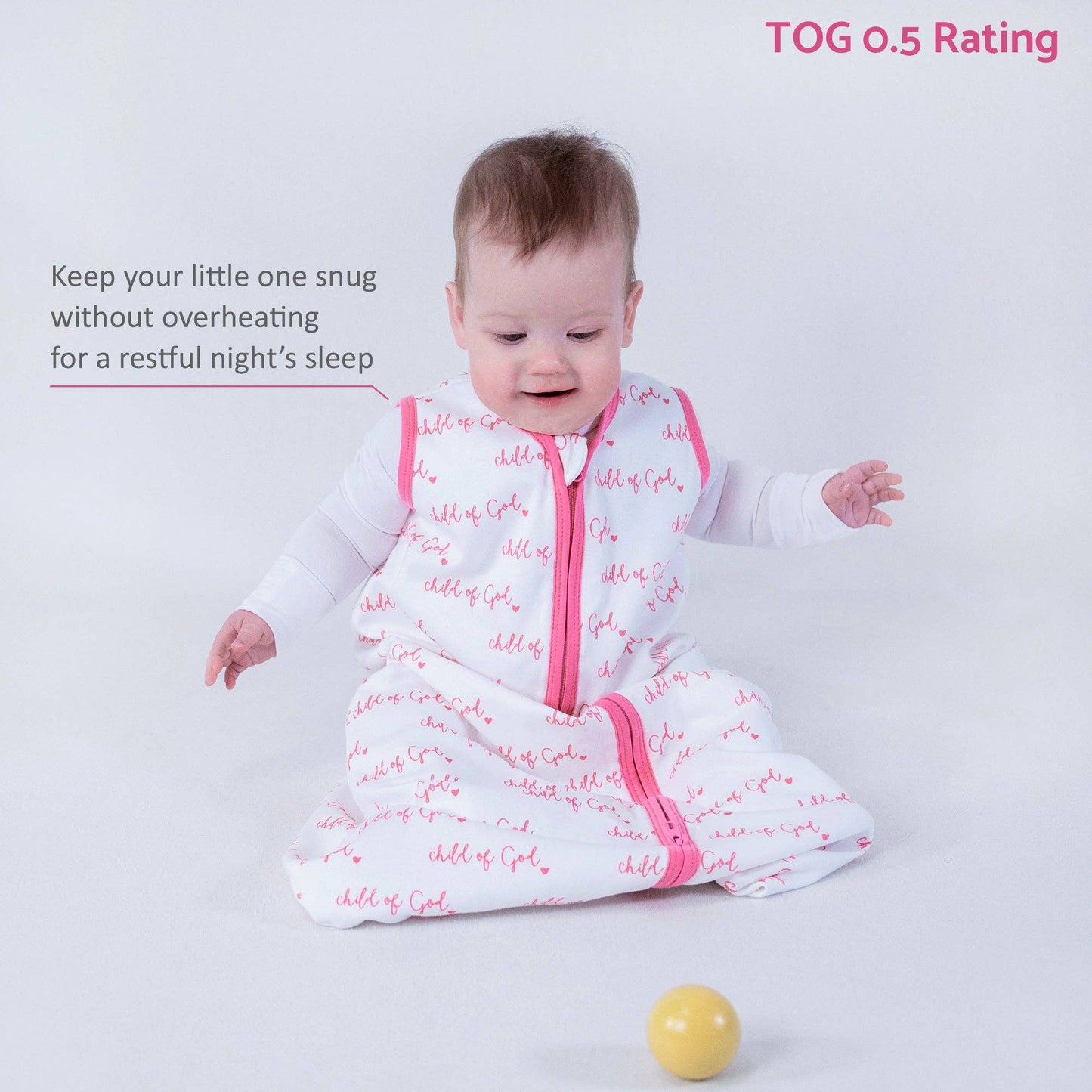 Organic Cotton Sleep Sack - Pink Child of God