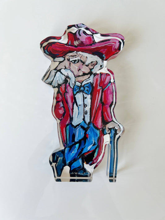 "Ole Reb" Acrylic Shelfie