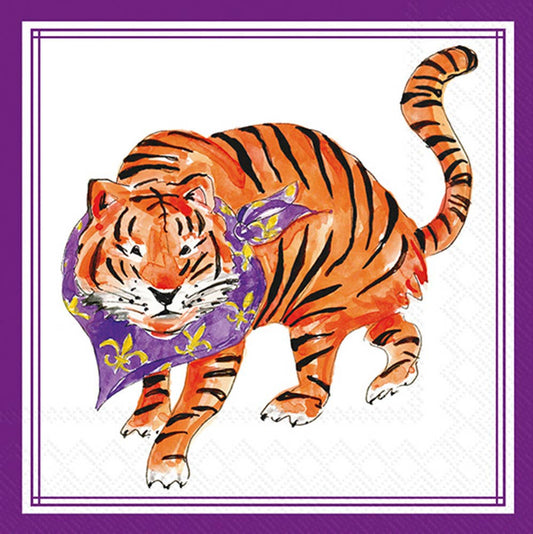 Purple Tiger Cocktail Napkins