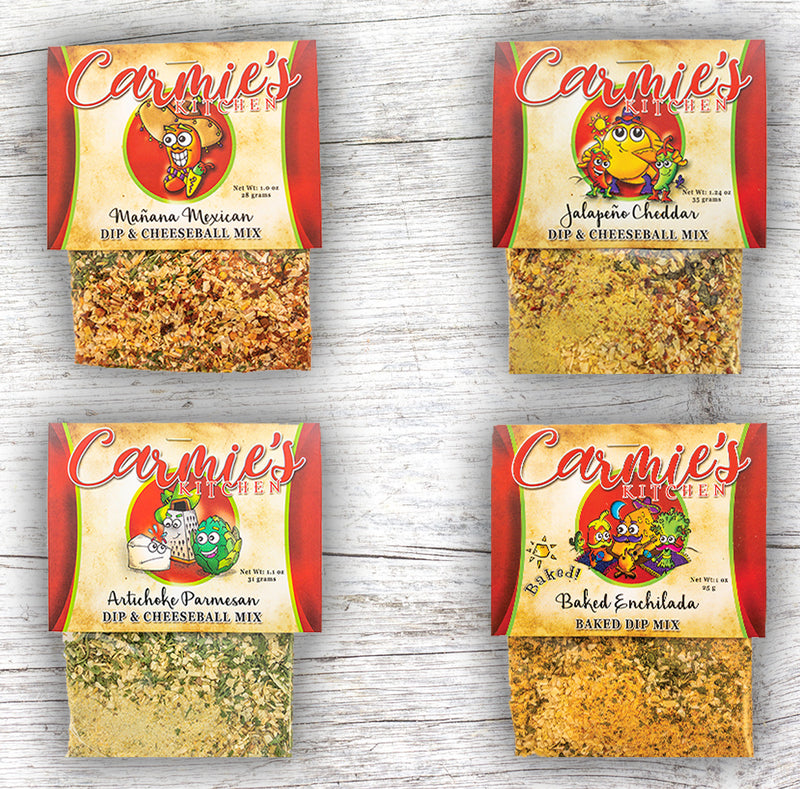 Carmies Dip and Cheeseball Mixes
