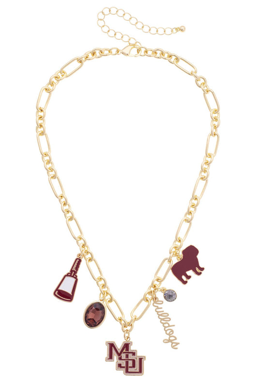 Mississippi State Bulldogs Gameday Charm Necklace