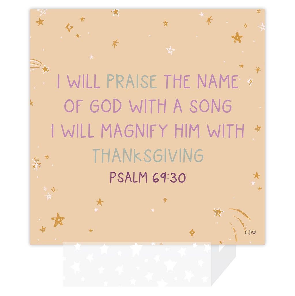 Verse for Gratitude – Bible Verse Card Set + Display Stand