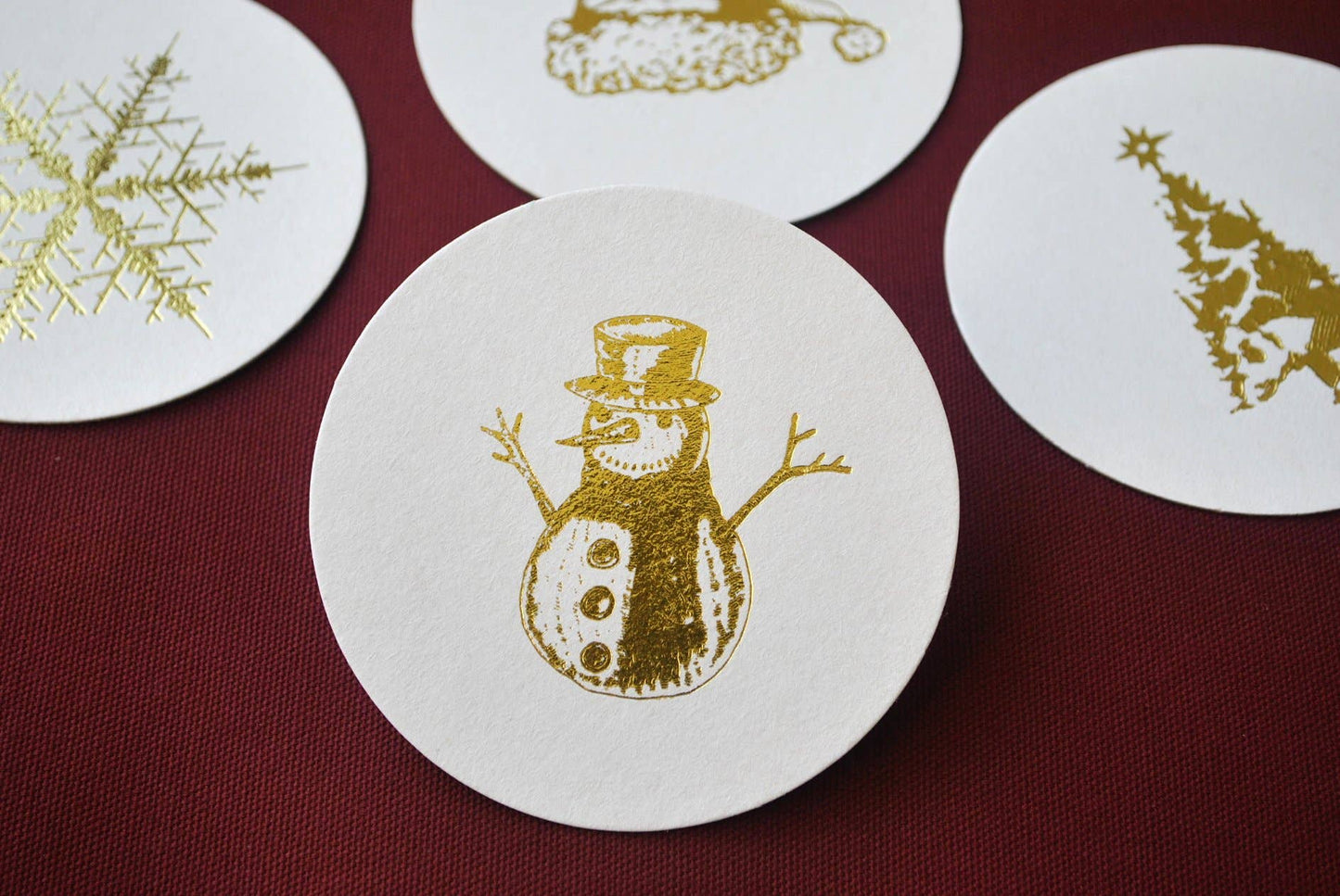 Traditional Christmas Beverage Coasters