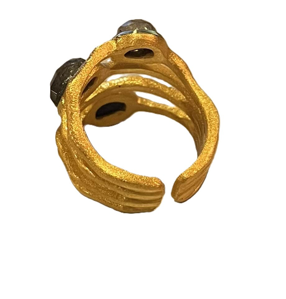 Betty Carre Zamira Ring - Deep Blue Stones