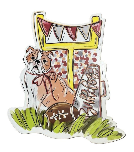 Mississippi State Bulldog Goalpost Door Hanger MSU
