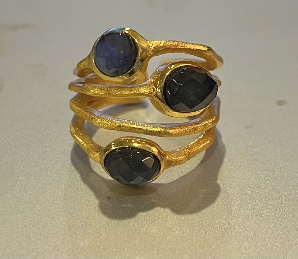 Betty Carre Zamira Ring - Deep Blue Stones