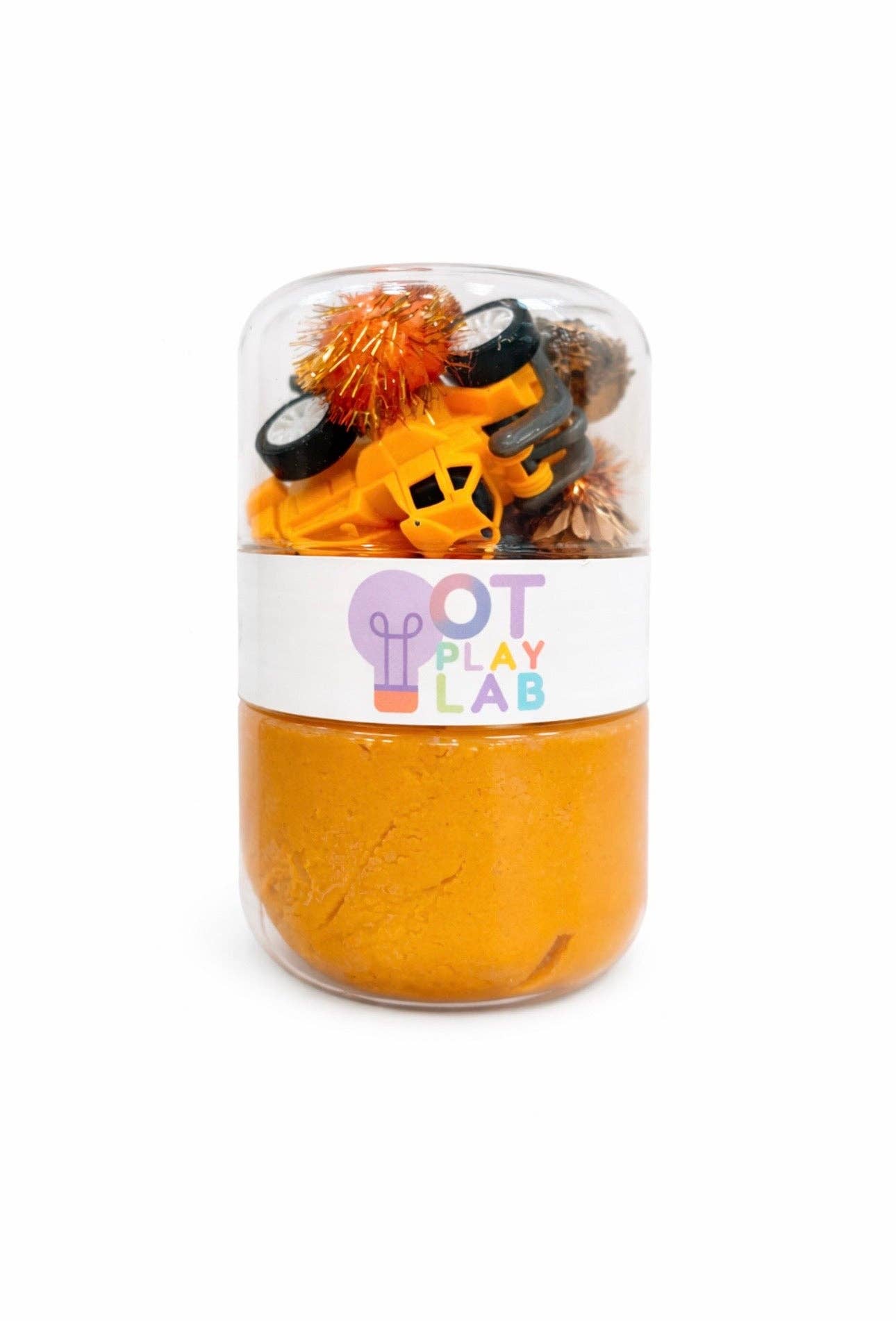 Construction Sensory Playdough Jar | Fine Motor Toy for Toddlers & Preschoolers | OT Play Lab