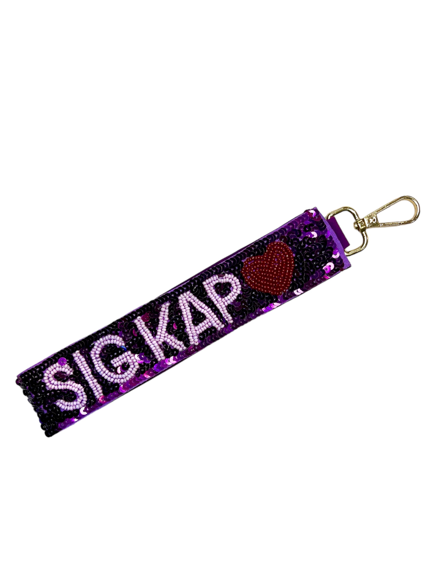 Sequin Sorority Heart Wristlets