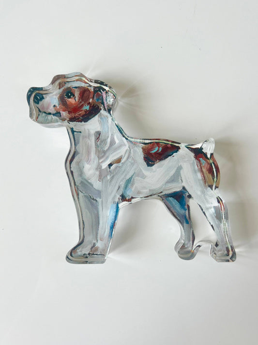 "Jack Russell wire-haired" Acrylic Shelfie
