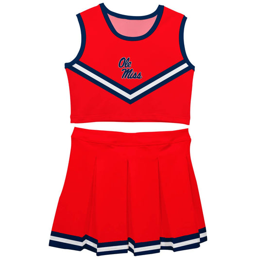 Ole Miss Rebels Red Sleeveless Cheerleader Set