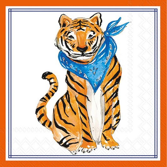Blue Tiger Cocktail Napkins