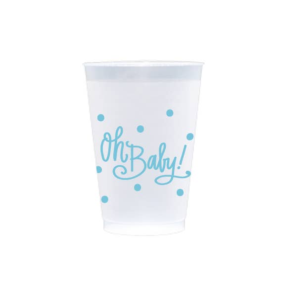 Oh Baby! | Baby Cups & Napkins ( Blue and Pink )