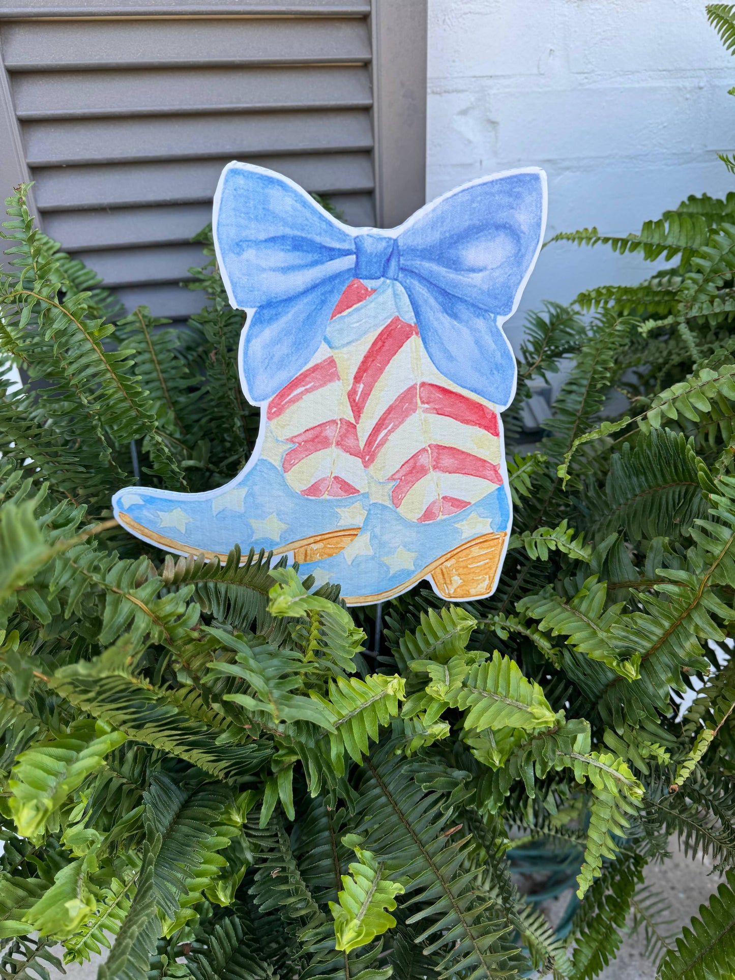Yeehaw USA Boot Door Hanger or Yard Sign