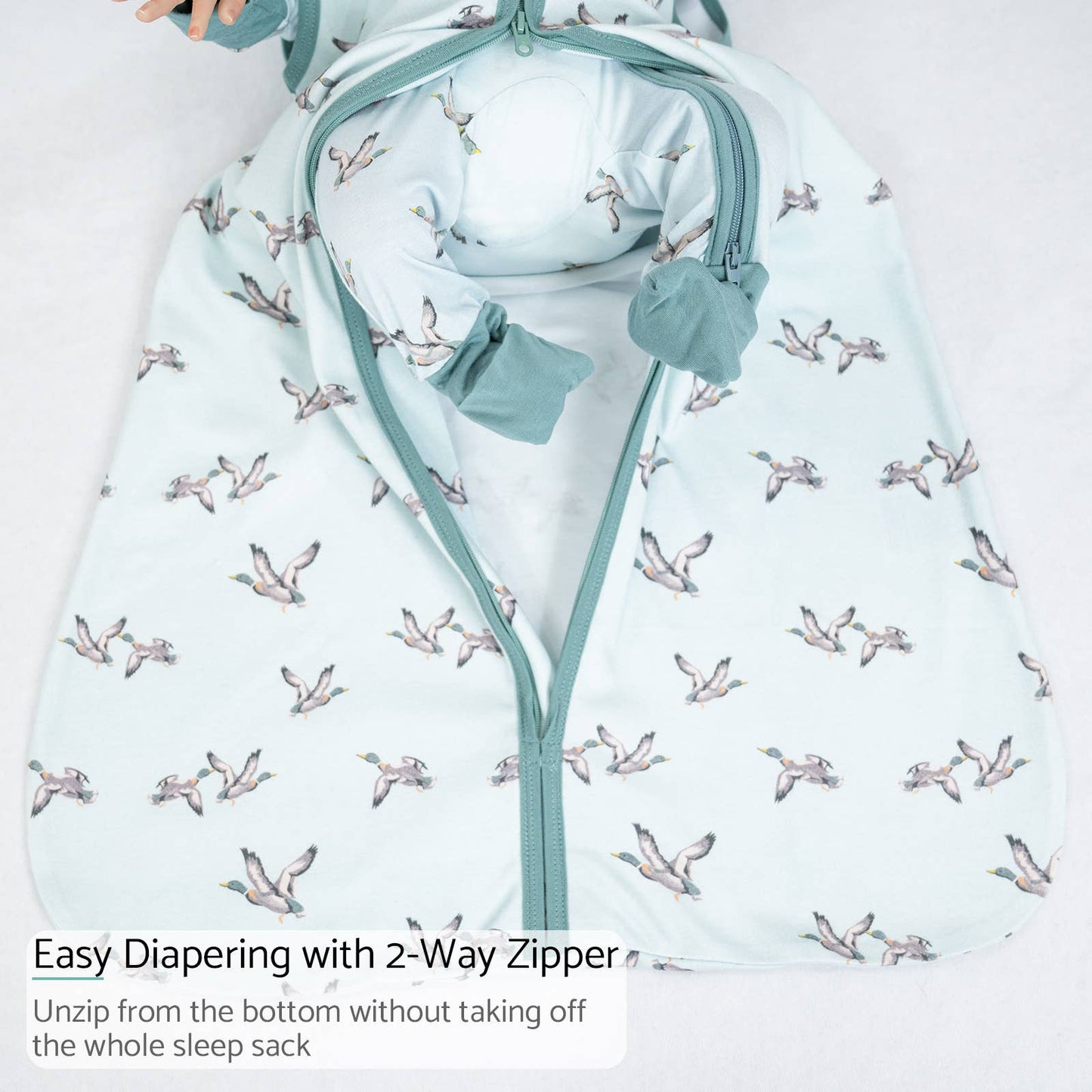 Organic Cotton Sleep Sack - Mallard Duck