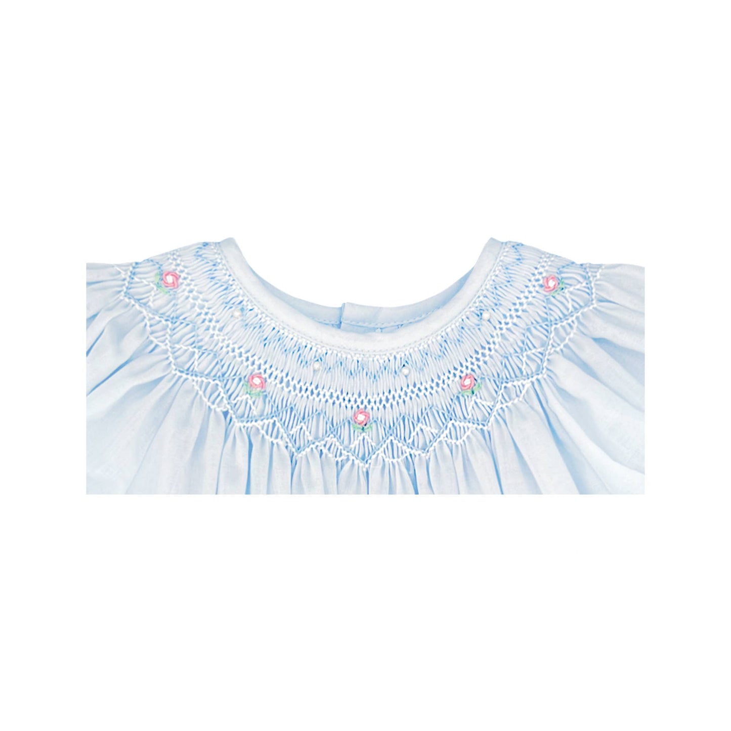 Daygown with Heart Smocking & Pearls