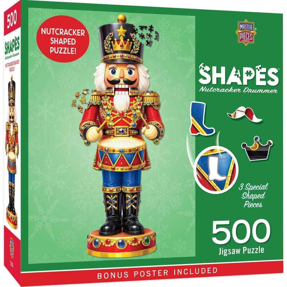 Nutcracker Shaped Drummer 500 Piece Jigsaw Puzzle