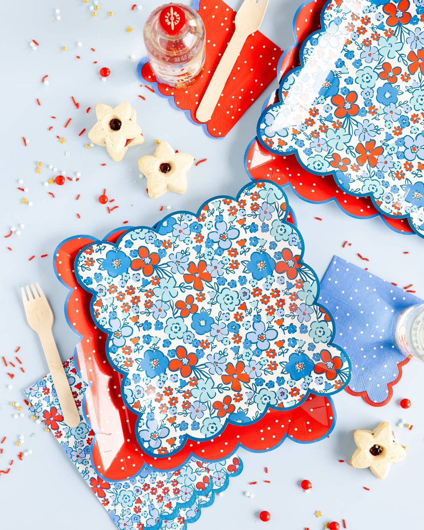 Americana Polka Dot Cocktail Napkin Set