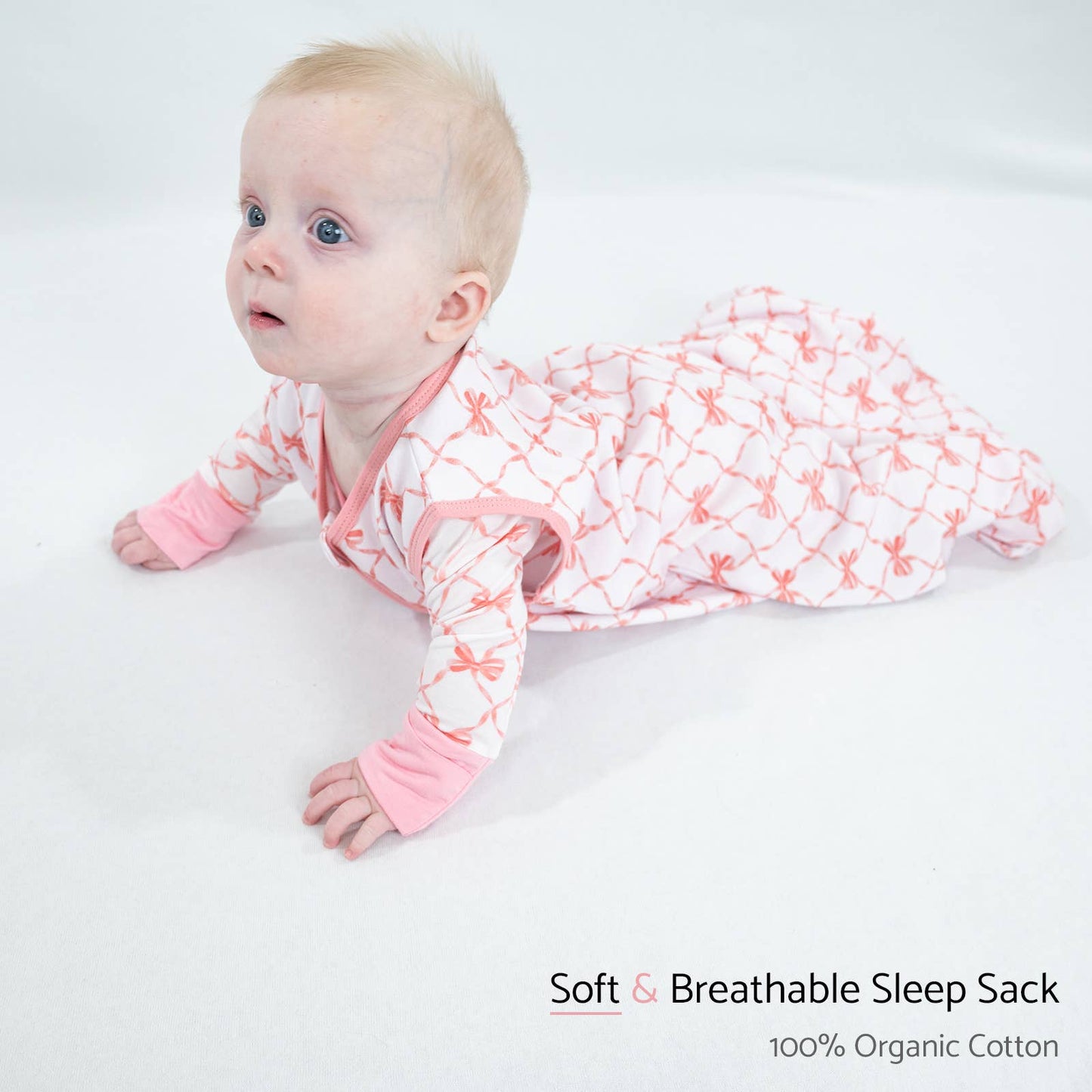 Organic Cotton Sleep Sack - Beautiful Bows