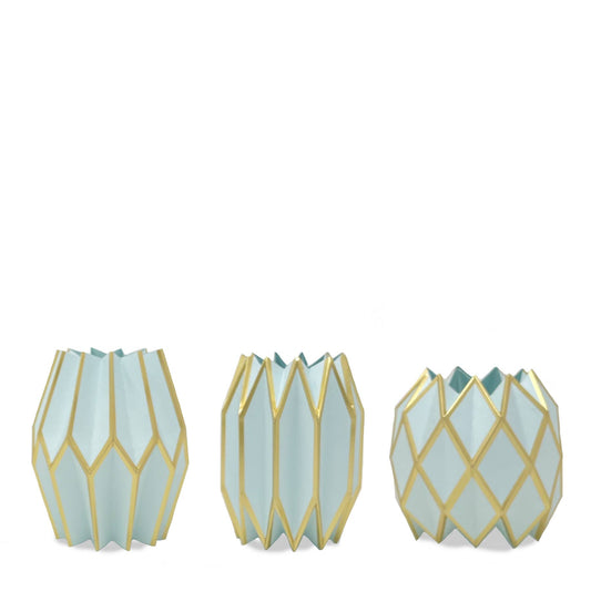 Tiffany Blue Paper Vase Wraps | Set of 3