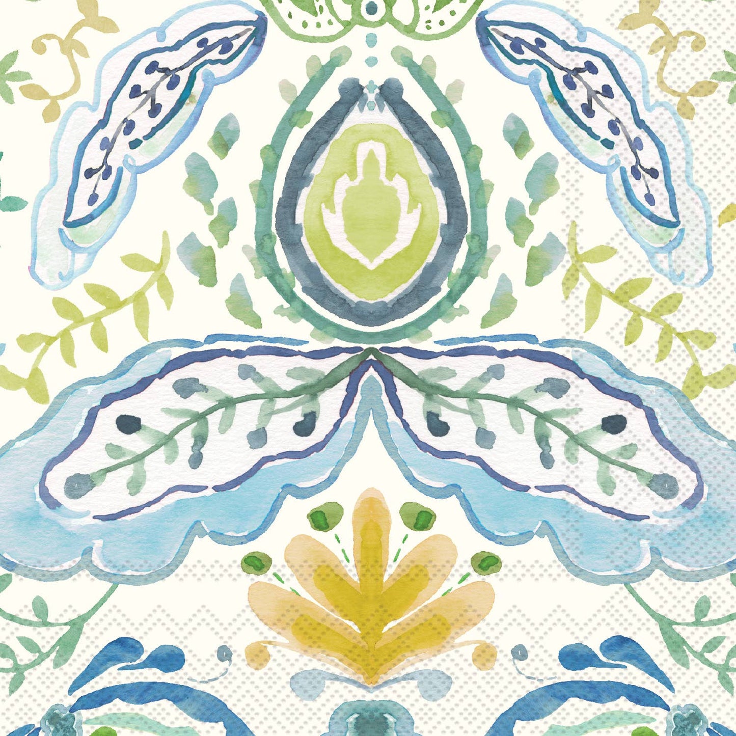 Paper Cocktail Napkins 20 Ct Azure & Ivy Gold