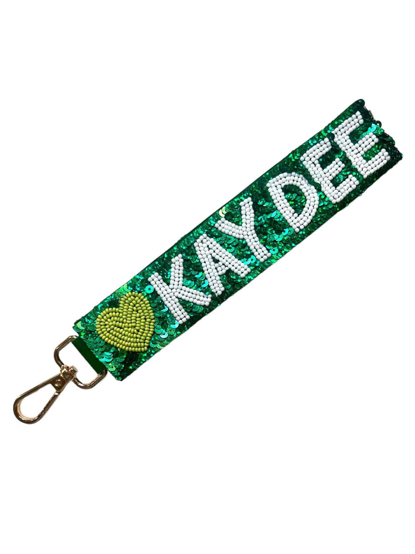 Sequin Sorority Heart Wristlets