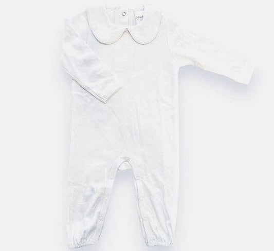 Sweet Piped Long Sleeve Romper