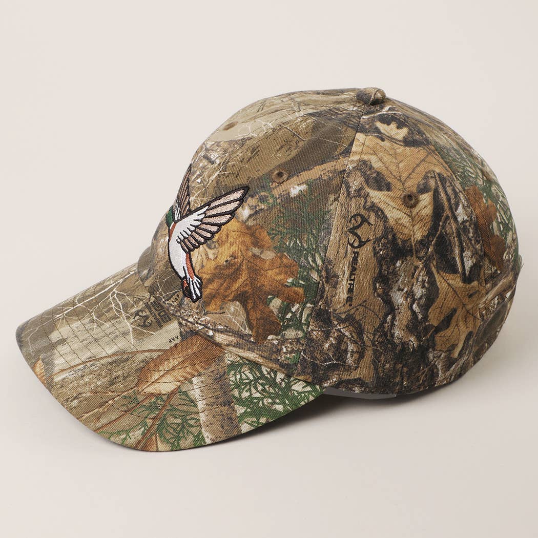 Flying Mallard Camo Embroidered Cap