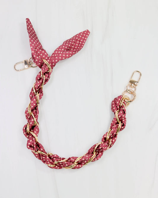 Serafina Scarf Purse Chain - Garnet